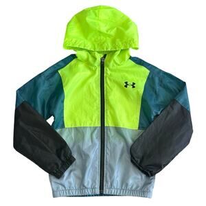 UNDER ARMOUR Boys Color Block Windbreaker 7 NWOT